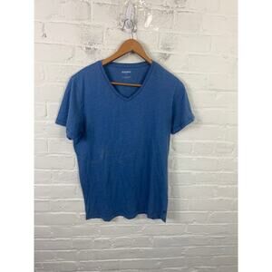 Bonobos Women's V-Neck T-Shirt Short Sleeve Cotton Regular Fit Blue Size S